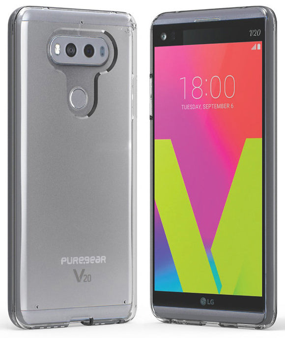 PUREGEAR CLEAR SLIM SHELL CASE TRANSPARENT COVER FOR LG V20 PHONE