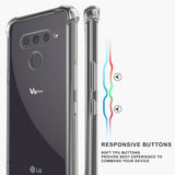 AquaFlex Transparent TPU Anti-Shock Clear Case Cover for LG V50 ThinQ (2019)