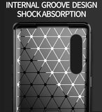 Matte Carbon Fiber TPU Gel Skin Case Slim Cover for LG Velvet Phone LM-G900M