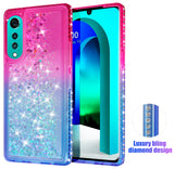 Liquid Sand Sparkling Glitter Waterfall Case Cover for LG Velvet Phone LM-G900M