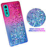 Liquid Sand Sparkling Glitter Waterfall Case Cover for LG Velvet Phone LM-G900M