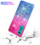 Liquid Sand Sparkling Glitter Waterfall Case Cover for LG Velvet Phone LM-G900M