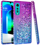 Liquid Sand Sparkling Glitter Waterfall Case Cover for LG Velvet Phone LM-G900M