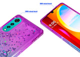 Liquid Sand Sparkling Glitter Waterfall Case Cover for LG Velvet Phone LM-G900M