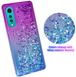 Liquid Sand Sparkling Glitter Waterfall Case Cover for LG Velvet Phone LM-G900M