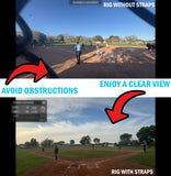 10x Bungee Cord Strap with Fence Hooks for Gamechanger Phone Mount Stability