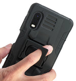 Rugged Case Cover with Stand Ring Grip for Samsung Galaxy XCover Pro (SM-G715)