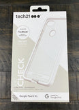 Tech21 White Clear EVO Check Anti-Shock Case TPU Cover for Google Pixel 2 XL