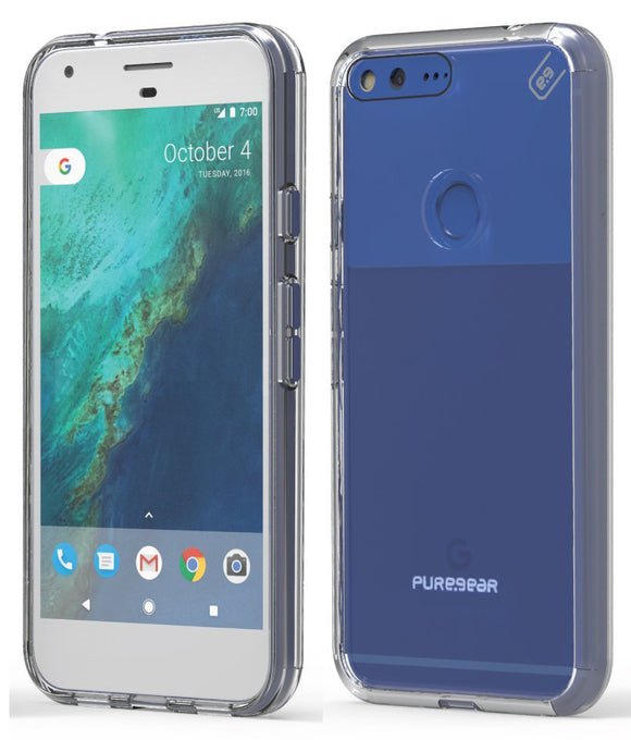 PUREGEAR CLEAR SLIM SHELL PRO CASE HARD TRANSPARENT COVER FOR GOOGLE PIXEL XL