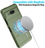 Case and Belt Clip Holster for Sonim XP Pro Thermal 5G (Compatible with Magsafe)