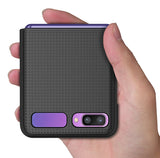 Grid Texture Hard Case Slim Cover for Samsung Galaxy Z Flip 5G SM-F700, SM-F707