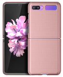 Grid Texture Hard Case Slim Cover for Samsung Galaxy Z Flip 5G SM-F700, SM-F707