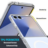 Clear Case for Samsung Galaxy Z Flip 7 Phone - Compatible with MagSafe
