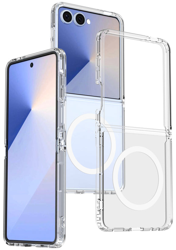 Clear Case for Samsung Galaxy Z Flip 7 Phone - Compatible with MagSafe