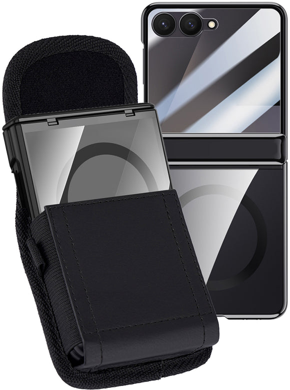 Case and Belt Clip Pouch for Galaxy Z Flip 7 Phone - Compatible with MagSafe