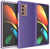 Grid Textured Hard Case Slim Protector Cover for Samsung Galaxy Z Fold 2 5G