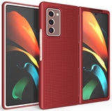 Grid Textured Hard Case Slim Protector Cover for Samsung Galaxy Z Fold 2 5G