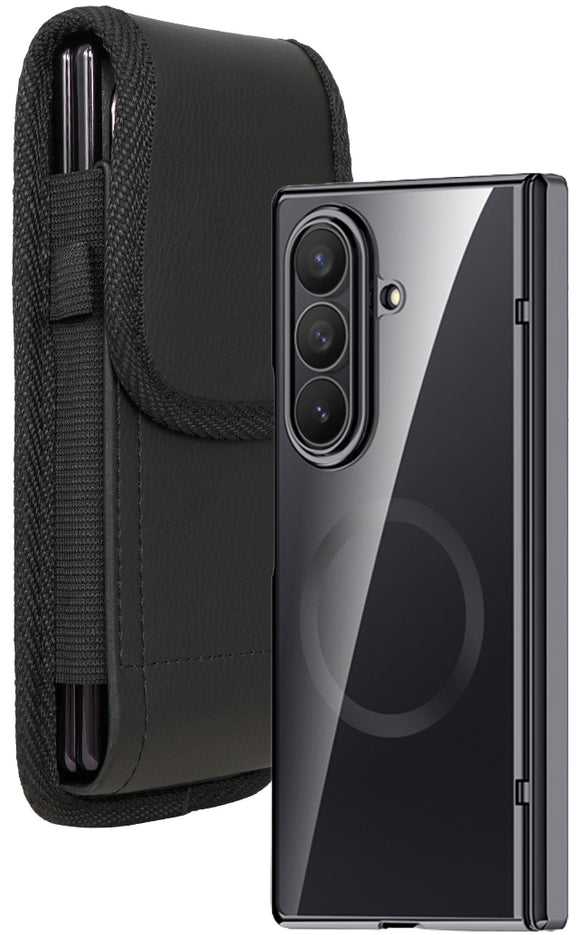 Case and Belt Clip Pouch for Galaxy Z Fold 7 Phone - Compatible with MagSafe