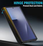 Screen Protect Case for Samsung Galaxy Z TriFold, w/ Stand and Hand Strap, Black