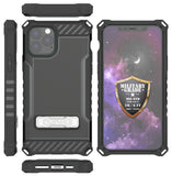 Rugged Tri-Shield Case Cover Kickstand Lanyard Strap for Apple iPhone 11 Pro Max