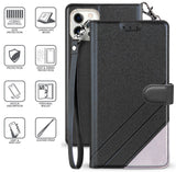 Wallet Case Credit Card Slot Cover Stand Wrist Strap for iPhone 12 Pro Max