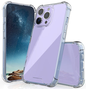 AquaFlex Transparent Anti-Shock Clear Phone Case Slim Cover for iPhone 13 Pro