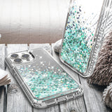 Clear Liquid Sand Glitter Waterfall Case Cover for iPhone 13 Pro