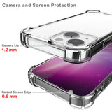 AquaFlex Transparent Anti-Shock Clear Phone Case Slim Cover for iPhone 13 Mini