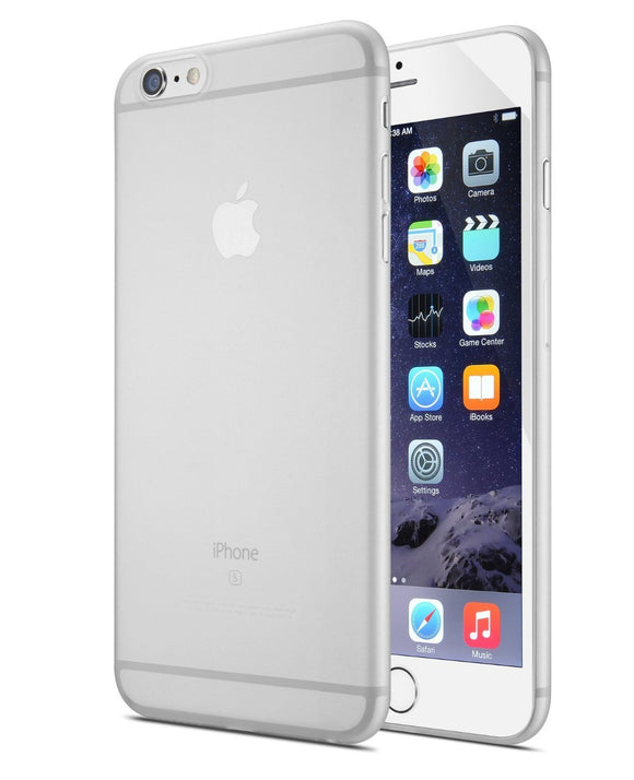 CLEAR FROST FLEXIBLE TPU SKIN CASE SLIM COVER FOR APPLE iPHONE 6 PLUS, 6s PLUS