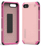 PureGear Soft Pink Dualtek Case Cover + Tempered Glass for iPhone 8 Plus, 7 Plus