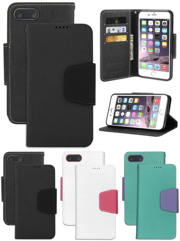 INFOLIO WALLET CREDIT CARD SLOT CASH CASE COVER STAND FOR APPLE iPHONE 7/8 PLUS