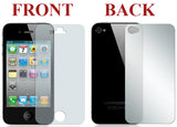 NEW FRONT BACK SCREEN PROTECTOR SHEET LCD SAVER FOR APPLE iPHONE 4S 4 4G