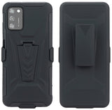 Rugged Hybrid Case Stand and Belt Clip Holster Combo for Samsung Galaxy A02s