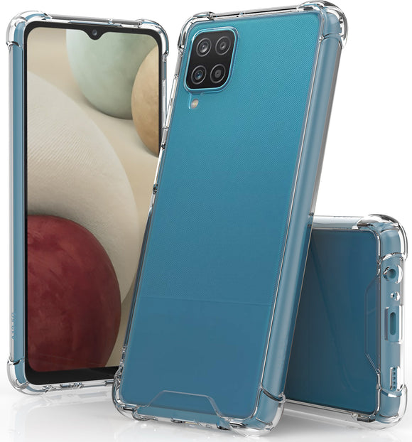 AquaFlex Transparent Anti-Shock Clear Case Slim Cover for Samsung Galaxy A12