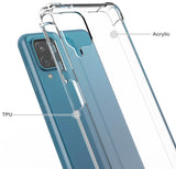 AquaFlex Transparent Anti-Shock Clear Case Slim Cover for Samsung Galaxy A12