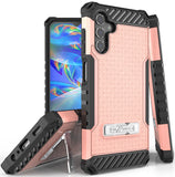 Rugged Anti-Shock Case Cover Metal Kickstand and Strap for Galaxy A13 5G Phone