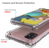 AquaFlex Transparent Anti-Shock Clear Case Slim Cover for Samsung Galaxy A51