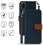 Durable Wallet Case Credit Card Slot Cover Wrist Strap for Samsung Galaxy A51 5G