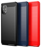Matte Carbon Fiber TPU Gel Skin Case Cover for Verizon Samsung Galaxy A51 5G UW