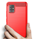 Matte Carbon Fiber TPU Gel Skin Case Cover for Verizon Samsung Galaxy A51 5G UW