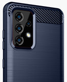 Matte Carbon Fiber TPU Gel Skin Case Cover for Samsung Galaxy A52 5G Phone