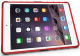 RED GRENADE GRIP RUGGED SKIN HARD CASE COVER STAND FOR iPAD AIR-2 A1566 A1567