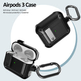 Secure Click Case Rugged Protective Cover Carabiner Clip for Airpods 3rd Gen