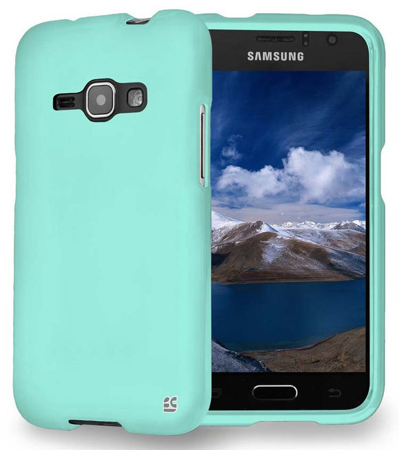 MINT RUBBERIZED HARD PROTECTOR CASE COVER FOR SAMSUNG GALAXY AMP-2 SM-J120A