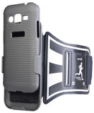 BLACK CASE COVER + ARMBAND STRAP COMBO FOR SAMSUNG GALAXY CORE PRIME G360