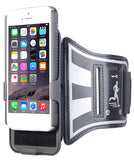 BLACK CASE COVER + ARMBAND STRAP COMBO ROTATING/REFLECTIVE FOR iPHONE SE 5 5s