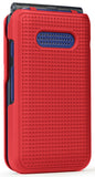 Grid Texture Case Slim Hard Cover for Cingular Flip IV 4 Phone, Cricket Debut
