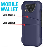 Leather Credit Card Slot Wallet Case Slim Cover for Kyocera DuraForce Ultra 5G