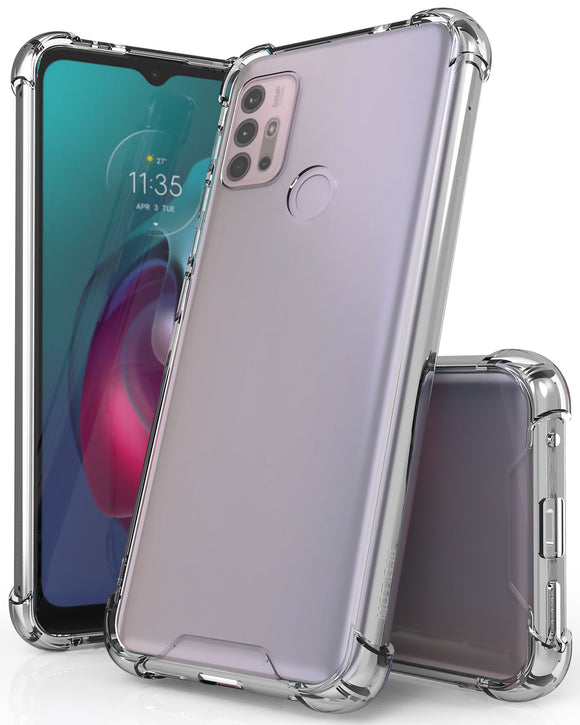 AquaFlex Transparent Anti-Shock Clear Phone Case Slim Cover for Moto G30 G10