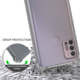 AquaFlex Transparent Anti-Shock Clear Phone Case Slim Cover for Moto G30 G10